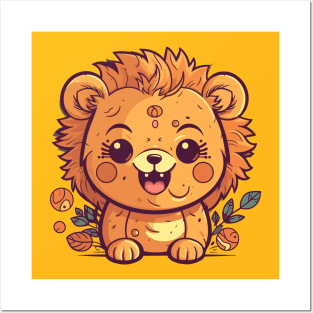 Baby funny lion Posters and Art